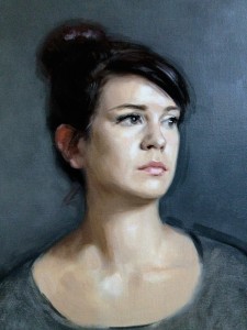 Oil painted portrait