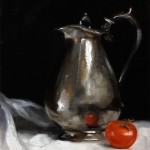 'A Study in Reflection'. Oil on panel, 10" x 8"