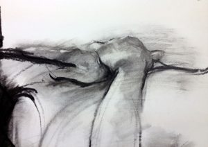 Charcoal hand sketches by Helen Davison