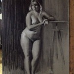 Charcoal figure drawing - Helen Davison