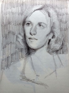 Portrait sketch by Helen Davison