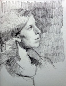 Portrait sketch by Helen Davison