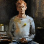 Oil portrait on linen, 12" x 10". 2015 by Helen Davison