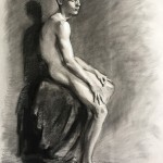 Charcoal figure drawing - Helen Davison