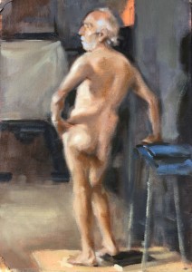 Nude oil painting by Helen Davison