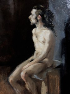 Nude oil painting by Helen Davison