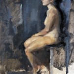 Nude oil painting by Helen Davison