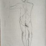 Charcoal figure drawing - Helen Davison