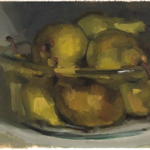 Pears in glass bowl Helen Davison